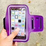 iPhone/Galaxy Sport Gym Exercise Armband Purple Photo 3