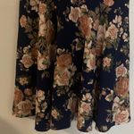 Chic Floral Navy Mini Dress Blue Size XL Photo 2