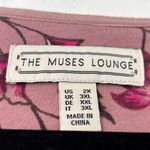 The Muses Lounge French Terry Jacket Mauve Large Zip Front‎ Size 2X Pink Photo 1
