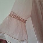 Elena Baldi Silk Puff Sleeve Top Bell Flare Sleeves Flowy Loose Fit M Photo 1