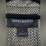 SABINA MUSÁYEV Tied Shimmer Tunic dress size small Silver Photo 6