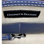 Dooney & Bourke Blue Leather Crossbody Purse Flap Turnlock Penrose Saddle 22 Photo 9
