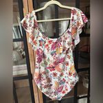 Ralph Lauren  plus size off shoulder ruffle one piece swimsuit floral tropical Photo 9