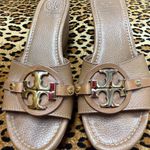 Tory Burch Tan Leather Slide Sandals Photo 0