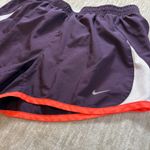 Nike  Womens Running Shorts Small Purple White Orange With Liner Active‎ Dri-Fit Photo 1
