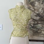 Open Edit  Ruched Cutout Mock Neck Top Size XS Photo 1