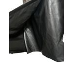 Calvin Klein Women's Black Faux-Leather Faux-Wrap Mini Skirt Size 8 Photo 5