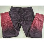 Hudson  Nico Midrise Skinny Purple Ombre Velvet Cropped Ankle Pants Sz 30 Stretch Photo 1