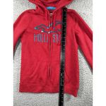 Hollister  Hoodie Women Small‎ Full Zip Embroidered Sequin Logo Y2K Photo 2