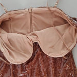 Voge Boutique New Gorgeous Vouge Brown Sequin Maxi Dress  Photo 8