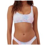 Frankie's Bikinis XS Funfetti twenty five swim bikini top SW 2918 Blue Photo 8