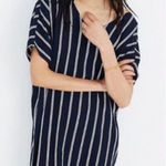 Madewell  Striped Navy/Cream "Plaza" Pullover Sheath Dress Photo 0
