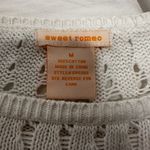 Sweet Romeo Womens Sz:M White Open Knit Oversized  Lightweight Bat Wing Sweater. Photo 4