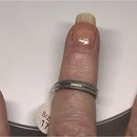 Stainless Steel Notched Ring Silver Photo 4