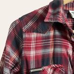 Harley Davidson Harley-Davidson Motorcycles Red Plaid Flannel Long Sleeve Button Up Shirt Size S Photo 1