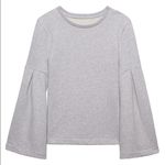 Banana Republic  Grey Bell-Sleeve Couture Sweatshirt size XS Photo 7