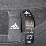 Adidas Black Sweatshirt with‎ White Stripes Down Arms Size Large Photo 2