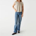 Michael Stars Cindy Bubble Hem Top Oatmeal size Small Photo 8