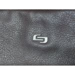 SOLO Green Canvas Brown Briefcase Laptop Case Messenger Bag Multi Photo 2