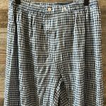 Free People Navy Combo Gingham Pajama Pants NWT Cuffed Size XS Blue Photo 2