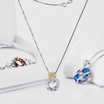 Boutique Exquisite fashion Sunflower Pendant Necklace for Women Silver Photo 1