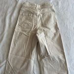 H&M Off White Distressed Straight Leg Jeans Photo 4