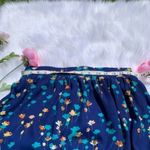 Socialite  Dark Blue Mini Floral Flower Skirt Size Medium Summer Cute Preppy Photo 1