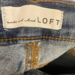 Loft Jeans 14/32 More Shine Less Shade Sun Embroidered Modern Skinny Wide Hem Photo 2
