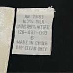 Hugo Buscati  Black Silk Sheath Dress Size 6 Photo 7