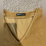 SheIn  V-neck Puff Sleeve Belted Tan/ Brown Mini Dress Photo 2