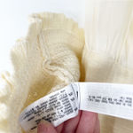 ZARA NEW Mixed Media Pull On Maxi Skirt S Cream Photo 5