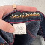 [Vintage] Second Generation Y2K 90s Dark Wash Rhinestone Star Pocket Shorts 22 Blue Size undefined Photo 8