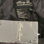 Terry Lewis Black Dress Pants with Metallic Blue Stripe Size 24 Photo 8