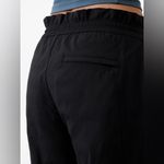 Athleta  Black Trekkie High Rise Wide Legged Parachute Pants‎ Size 8P EUC Photo 2