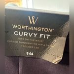 Worthington NWT  Women’s Navy Trouser Pants Photo 6