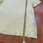 Chico's Tee Shirt Neon Yellow V Neck Stretch Side Slits Short Sleeve, Size M Photo 7