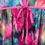 Vintage Sears Carriage Court Zip Robe Housedress Womens S 8/10 Pink Floral Photo 3