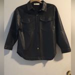 ZARA Black Leather Women's Jacket Photo 6