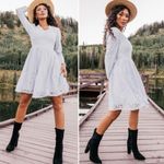 NWT JessaKae x Leah Ryder Ice Blue Lace Felicia Babydoll Dress Size Large NEW Photo 11