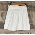Wild Fable ‎ White Jersey Knit Drawstring Mini Short Casual Skirt Woman's Small Photo 3