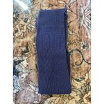 IZOD Vintage Lacoste Knit Scarf Hat Combo 100% Orlon Blue 80s Made USA Photo 3