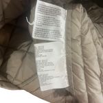 Michael Kors  Women Tan Medium Lightweight Diamond Quilted Hooded Down Fill Coat Photo 4