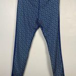 J. McLaughlin Blue Lottie Leggings navy ripple pattern size medium Photo 1