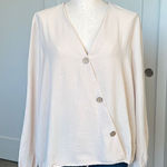 Fred David  Tan Button Blouse-NWT Photo 0