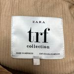 ZARA Trf Collection Women's Tan Long Sleeve Button Up Shacket Corduroy Jacket XS Photo 2
