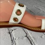 Mystique Boutique  White Tan Sandals with Gold Accents size 8 Photo 9