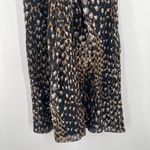 Trina Turk Dress Size 0 100% Silk Animal Print Halter Tie Bow Neck Cocktail Photo 10