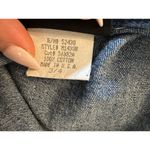 Vintage Blue  100% Cotton Made in USA Denim Maxi Dress Size 4 Photo 4