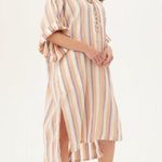 Trina Turk 💕MR TURK by 💕 Robles Caftan ~ Zig Zag Stripe Gauze Shirting S/M NWT Photo 2