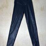 Offline by Aerie The Hugger Crossover High Waisted Crackle Faux Leather Legging Black Photo 0